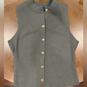 Scoop Sleeveless Sweater Vest - Size M - New without tags